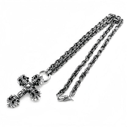 Chrome-Hearts Paperchain Necklace With Dagger Pendant