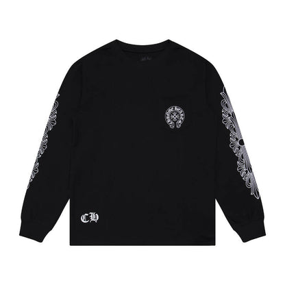 CHROME-HEARTS Men's Long-Sleeve T-shirt Sweatshirt K8008