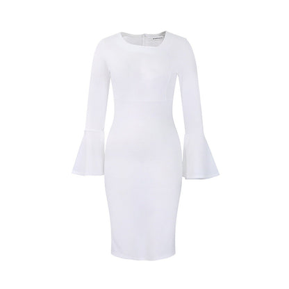 Women Dress Women's Autumn and Winter Sloping Shoulder Dress