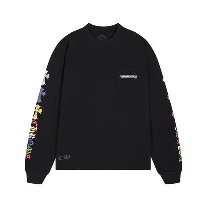 CHROME-HEARTS Men's Long-Sleeve T-shirt Sweatshirt K8015