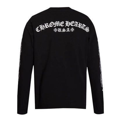 CHROME-HEARTS Men's Long-Sleeve T-shirt Sweatshirt K8005