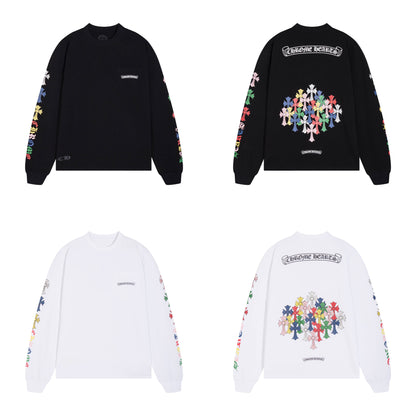 CHROME-HEARTS Men's Long-Sleeve T-shirt Sweatshirt K8015